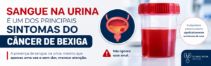 Sangue na urina pode ser um dos primeiros sintomas do câncer de bexiga. Saiba quando procurar um urologista e por que o diagnóstico precoce é essencial.